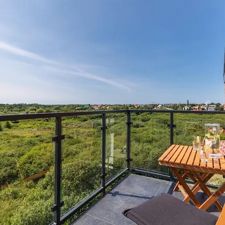 Exclusive Rozana With Ac & Balcony View 1 Km To The By Renters Appartement Sianożęty